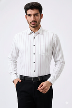 Flax Linen Cotton Mehrun Lining Men Shirt