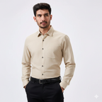 Linen Slab Pink Color Plain Men Shirt