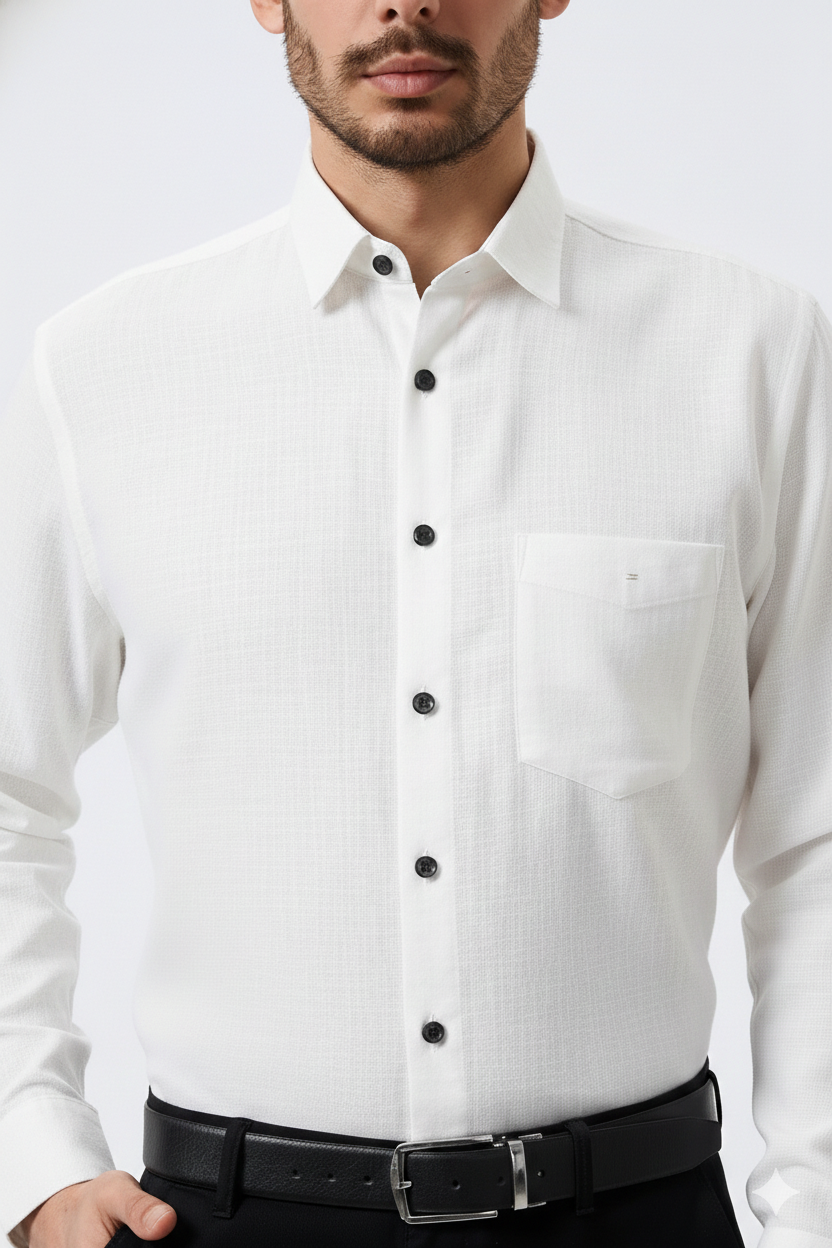 Linen Slab Pink Color Plain Men Shirt