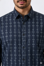 Premium Printed Blue Color Men Shirt